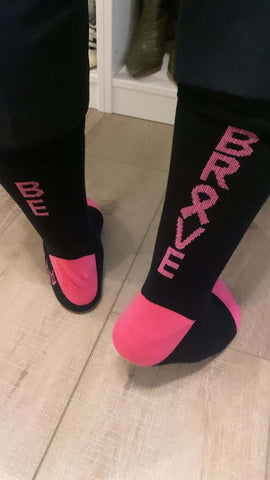 BE BRAVE SOCKS - LOGO ON BACK