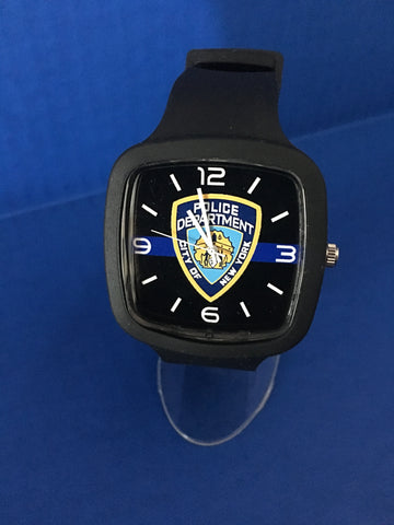 Agency Inspired Thin Blue Line Watch